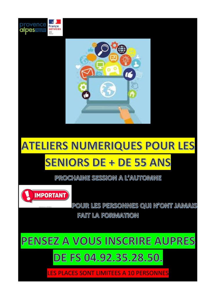 ATELIERS NUMERIQUES SENIORS